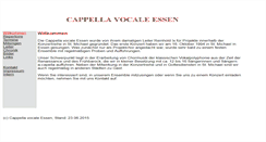 Desktop Screenshot of cappella-vocale-essen.de