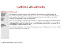 Tablet Screenshot of cappella-vocale-essen.de